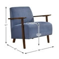thumbnail image 5 of Lexicon Ezra Corduroy Accent Chair in Blue, 5 of 9