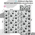 thumbnail image 5 of Grey Dog Paw Footprint Toddler Nap Mats for Kids Preschool,Sleeping Mat Bag or Kids,Toddler Sleeping Bag,Toddler Nap Mat or Daycare, 5 of 6