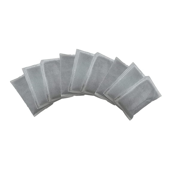 Nispira Activated Charcoal Odor Filter Refill Deodorizers 9 Packs for Trash Cans 8 Gallon and Larger, Compatible with Itouchless