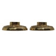 thumbnail image 3 of Brass Victorian Door Knob Rossettes Pair 2" W Backplate Traditional Kitchen Cabinet Knob Back Plate Hardware Roses w/Screws Renovators Supply Pack of 4, 3 of 3