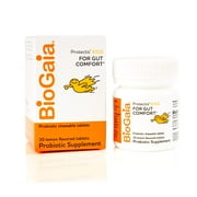 BioGaia Protectis Chewable Tablets for Toddlers, Kids, and Teens Occasional Stomach Pain, Constipation, Diarrhea, and Regularity, 30 Tablets, 1 Pack
