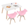 thumbnail image 1 of Mesa Rectangular con 2 Sillas Eames con Descansabrazos (Rosa), 1 of 1
