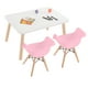 thumbnail image 1 of Mesa Rectangular con 2 Sillas Eames con Descansabrazos (Rosa), 1 of 1