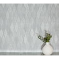 thumbnail image 2 of Arthouse Mattais Silver Ogee Wallpaper, 2 of 6