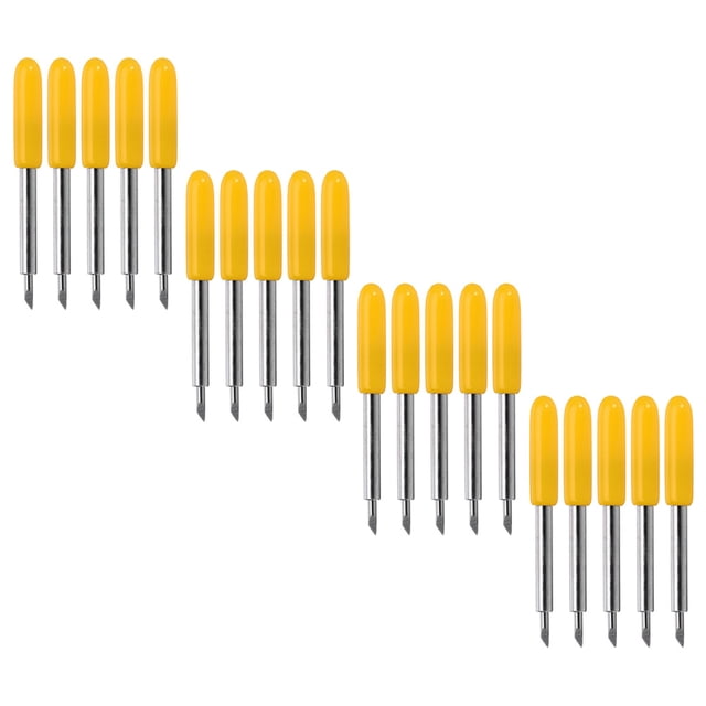 VERDANVERSE 50Ud Cuchillas De Manual Para Vinilo Y Adhesiva Color Amarillo De Acero Tungsteno