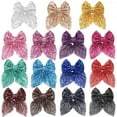 thumbnail image 2 of 15PCS Sparkly Glitter Sequin Hair Bows for Girls Toddlers Kids Children Teenage, 2 of 5