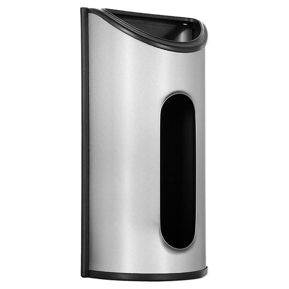 Malmo Stainless Steel Wall Mount Grocery Bag Dispenser, Malmo Plastic bag saver,Anti-Fingerprints, Silver