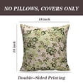 thumbnail image 2 of LALILO Throw Pillow Covers Colorful Oriental Japanese Green Flower Cushion Cover 18" x 18", 2 Pack, 2 of 6