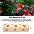 thumbnail image 3 of Engaging Bird Wooden Block Bird Wooden Block Chewing Wood Block Chewing Toy For Beak Exercise Toys Parakeets Puzzle Foraging Training Toys Shredding Biting Wood Toy, 3 of 8