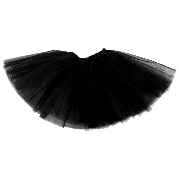 Falda Hinchada Sunnimix Informal para mujer Debajo del Vestido Pettiskirt negro