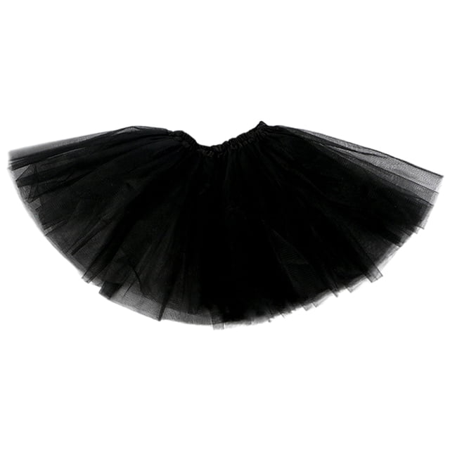 Falda Hinchada Sunnimix Informal para mujer Debajo del Vestido Pettiskirt negro