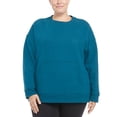 thumbnail image 4 of Danskin Womens Front Kangaroo Pocket Oversized Crewneck With Pocket, 4 of 4