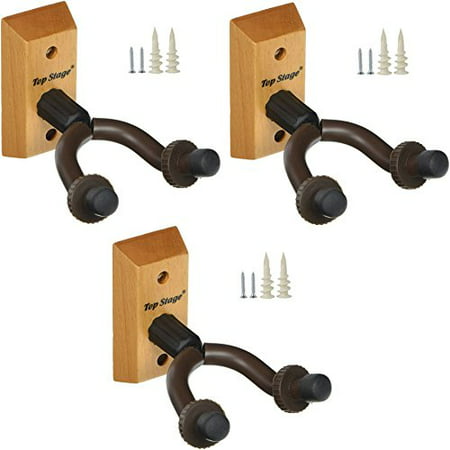 3-PACK Acoustic Electric Guitar Hanger Keeper Wall Stand, 3-PACK, JX15-NA, See Walmart listing number B00ZU6PJCS if you want less quantity. Top Stage®.., By Top Stage Ship from