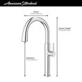 thumbnail image 3 of American Standard 4803300.075 Studio S Pull-Down Kitchen Faucet, Stainless Steel, 3 of 6