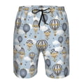 thumbnail image 4 of Yiaed Balloon Vintage Print Men's Swim Trunks with Lining Quick Dry Sports Shorts Beach Shorts Boardshorts-Large, 4 of 5