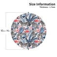 thumbnail image 2 of Pofeuu Flamingo And Zebra Print Coasters for Drinks, 4Pack PU Leather Coasters, Bar Drink Coasters for Tabletop Protection, Furniture from Damage-Round Shape, 2 of 6