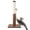 Brown, variant on Indoor Cat Scratching Post with Carpeted Base - 27.75-Inch Beige Sisal Burlap Fabric by PETMAKER