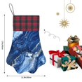thumbnail image 2 of Dog Paw Decorative Socks 17x11.8in Top With A Strap Design For Easy Hanging For Festive Christmas Party Decorations Royalblue Marble_2, 2 of 8