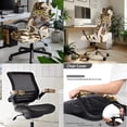 thumbnail image 2 of FKELYI American Tribal Highland Cattle Cow Sunflwoer Print Office Chair Slipcover with Removable Armrest Covers 3 Pcs Set Swivel Armchair Protector Cover Dustproof Home Decor, Large, 2 of 6