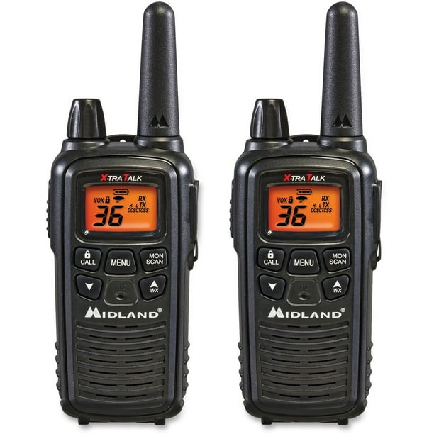 Midland Portable Communication Radio, Black, LXT600VP3 2 Pack Walmart