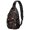 Basketball and Hoop Black Pattern, variant on Basketball and Hoop Black Pattern Sling Backpack, Unisex Hiking Chest Pack with Side Mesh Pockets, Earphone Hole Port Gift Ideas for Hiking Cycling Walking