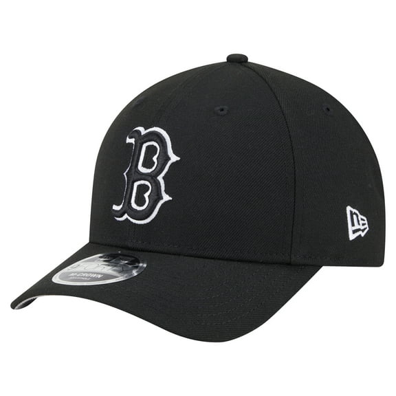 Men's New Era  Black Boston Red Sox Player Replica 9FORTY Adjustable Hat