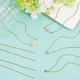 thumbnail image 3 of 1 Box 12Pcs 4 Sizes Blank Necklace Chains Gold Stainless Steel Cable Chain Bulk Metal Adjustable Connector Necklaces Link with Lobster Claw Clasps for Jewelry Making DIY Craft Accessories Gold, 3 of 7