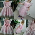 thumbnail image 5 of Toddler Baby Girls Princess Dress Birthday Christmas Party Ball Gown, 5 of 6