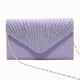 thumbnail image 1 of Sonducket Bolso tipo sobre para mujer, reemplazo Rectangular portátil, bolso de mano de fiesta de negocios de Color sólido a la moda, regalo de Bolsas de mensajero y de hombro Púrpura claro, 1 of 6