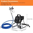 thumbnail image 2 of Accreate 1010W Airless HVLP Paint Sprayer, 3000PSI, Thinning-Free, with Extension Rod, Handheld for Home Interior/Exterior DIY & Furniture, 2 of 8