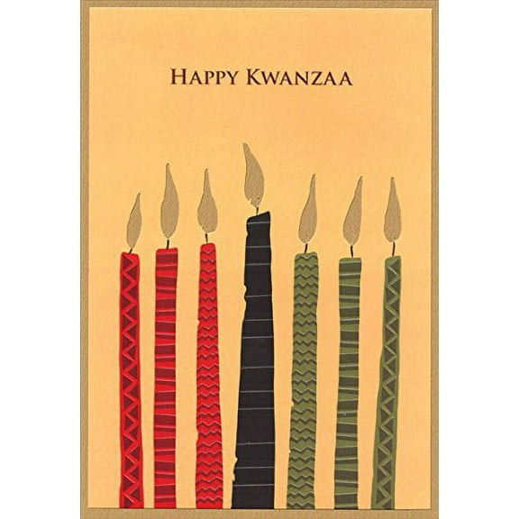 Kwanzaa Candles - Designer Greetings Box of 18 Kwanzaa Cards