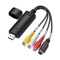 thumbnail image 1 of VHS to Digital Converter USB 2.0 Video Audio Capture Card Box VCR DVD TV To Digital Adapter, 1 of 9