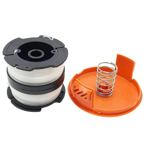 String Trimmer Line Replacement For Black Decker, Weed Wacker Caps Grass Trimmer Parts, Durable Materials, Automatic Feed System, Snap-In Installation, 50% Increased Efficiency