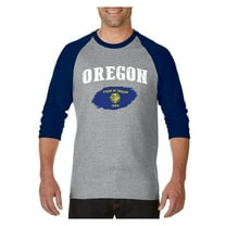 Mens Raglan Sleeve Baseball T-Shirts - Oregon