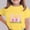 Yellow, variant on Easter Bunny Shirt for Girls Yellow, Soft Stretch Kids Graphic Tee Short Sleeve for Easter Holiday Party & Spring Outfit,Size 14-15T