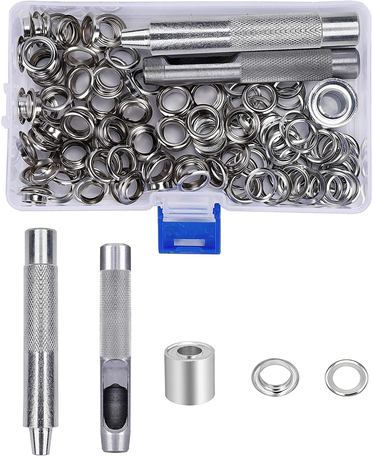 Sets 10mm Grommets Metal Grommets kit with Canvas Storage Box Tarp Tent