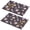 Pioneer Flower Floral-1, variant on Placemat, Pioneer Flower Floral Print Pattern Place Mats Table Mat Set Of 2, PVC Washable Placemats for Party Kitchen Dining Decoration, 18x12 Inch, Fade Resistant