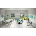 thumbnail image 3 of Ghent Coda Low Profile Circular Glass Dry Erase Board Non-Mag Blue 36in Dia, 3 of 5