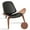 Walnut, variant on PU Leather Side Chair Mid-Century Shell Chair Modern Lounge Chair Accent Chair Easy to Install