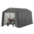 thumbnail image 1 of Nouvel Abri de Rangement 2025, Remise Extérieure Portable avec Porte à Glissière Enroulable, Abri d'Auto Extérieur Robuste et Imperméable pour Motocyclette, Vélo, Outils de Jardin, 1 of 7