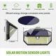 thumbnail image 2 of 266 luces solares LED para exteriores, luces solares de movimiento con 3 modos de iluminación, luz solar de seguridad, luz solar de pared para jardín, patio, garaje, camino, 2 of 5