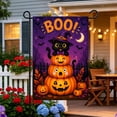 thumbnail image 2 of Halloween Ghost Garden Flag, 12 x 18 in Double Sided Welcome Yard Banner for Outdoor Porch Lawn, 2 of 8