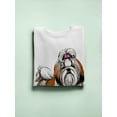 thumbnail image 3 of Shih Tzu Color Sketch Sweatshirt Women -Image by Shutterstock, Female Medium, 3 of 4