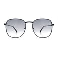 thumbnail image 5 of Womens Nerdy Oversized Rectangle Metal Rim Fashion Sunglasses Black - Light Smoke, 5 of 8