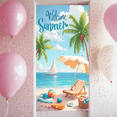thumbnail image 6 of Tropical Beach Banner Summer Vacation Lightweight Welcome Summer with Palm Trees Relax for Beach Party Holiday Outdoor, 6 of 8