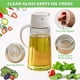 thumbnail image 3 of Botella dispensadora de aceite para cocina, material seguro, saludable y duradero, boquilla antigoteo, 21 oz/630 ml, grado alimenticio, libre de BPA, polipropileno y vidrio sin plomo, tapas, 3 of 8