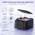 thumbnail image 2 of Ultrasonic Retainer Cleaner, Caveen 48Khz Professional Cleaning  Machine for Night Guards, Braces, Aligner, Toothbrush with Digital Timer, Portable Denture Cleaning Pod, 2 of 9
