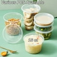 thumbnail image 1 of 16 oz.Deli Containers with Lids Leakproof BPA-Free Plastic Microwaveable Clear Food Storage Container Premium Heavy-Duty Quality, Freezer & Dishwasher Safe, 1 of 7
