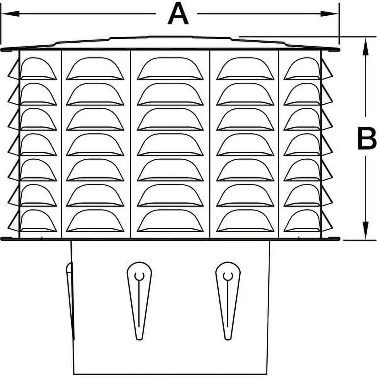 Ameri-Vent Cap,Universal Vent,6in 6CW