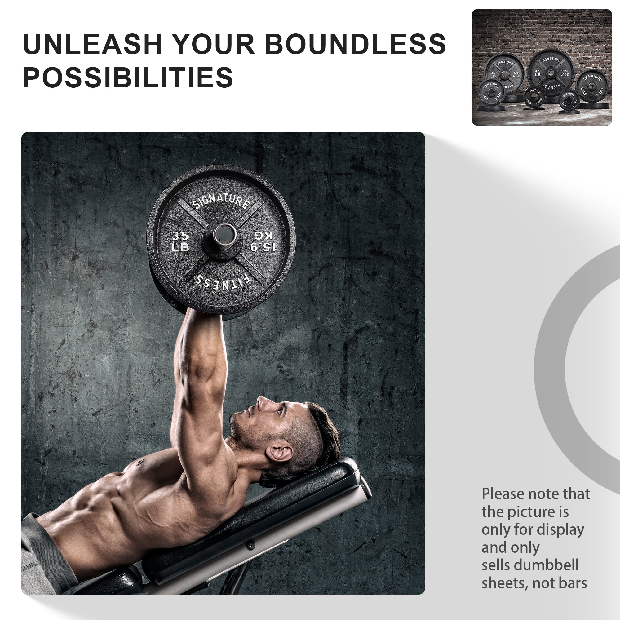 BalanceFrom Deep Dish Olympic Weight Plates, 2-Inch Cast Iron with E-Coating, for Strength Training, Powerlifting, and Home Gym，Multiple Weight Options Available